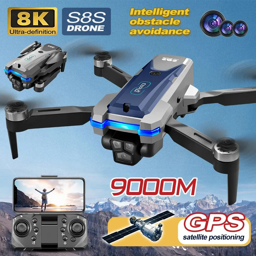 Drone GPS S8S 5G Wifi 8K HD po - Drone Lidar avis et prix